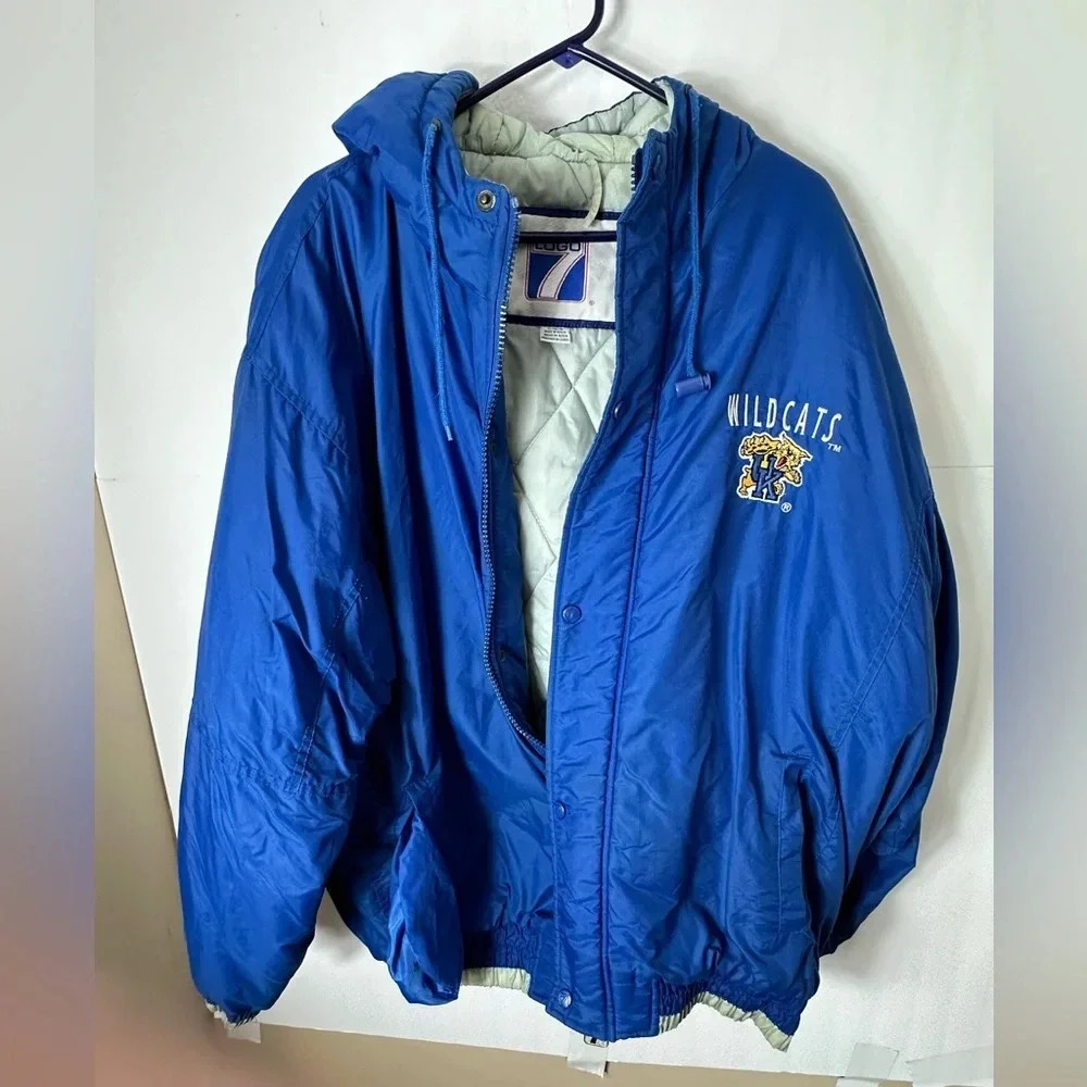 Vintage Kentucky Wildcats Logo Athletic Jacket Large 90s NCAA Basketball